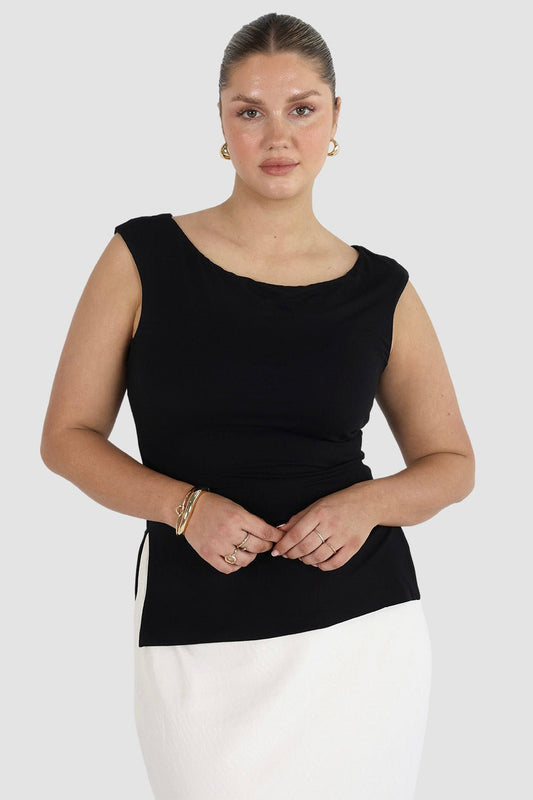 IVIE TOP BLACK - Fayt The Label