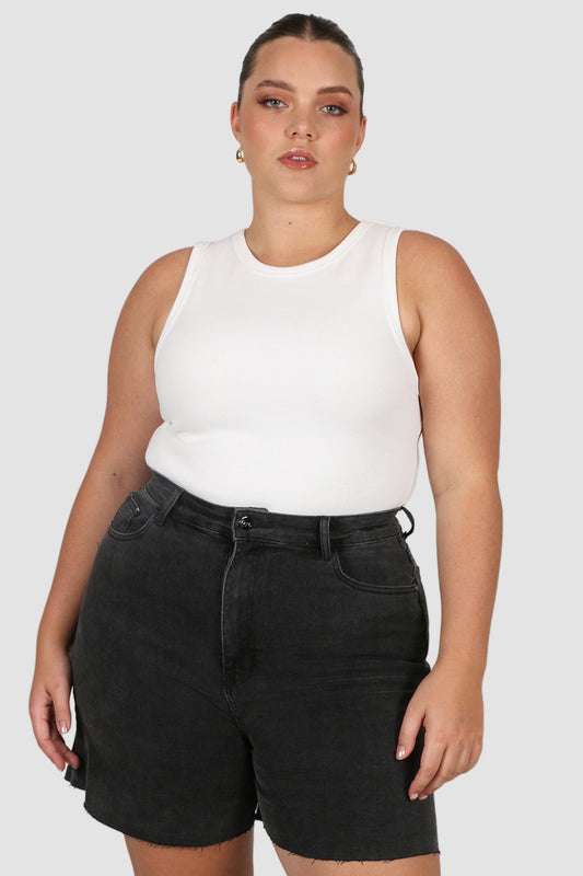 JAGGER DENIM SHORT BLACK WASH - Fayt The Label