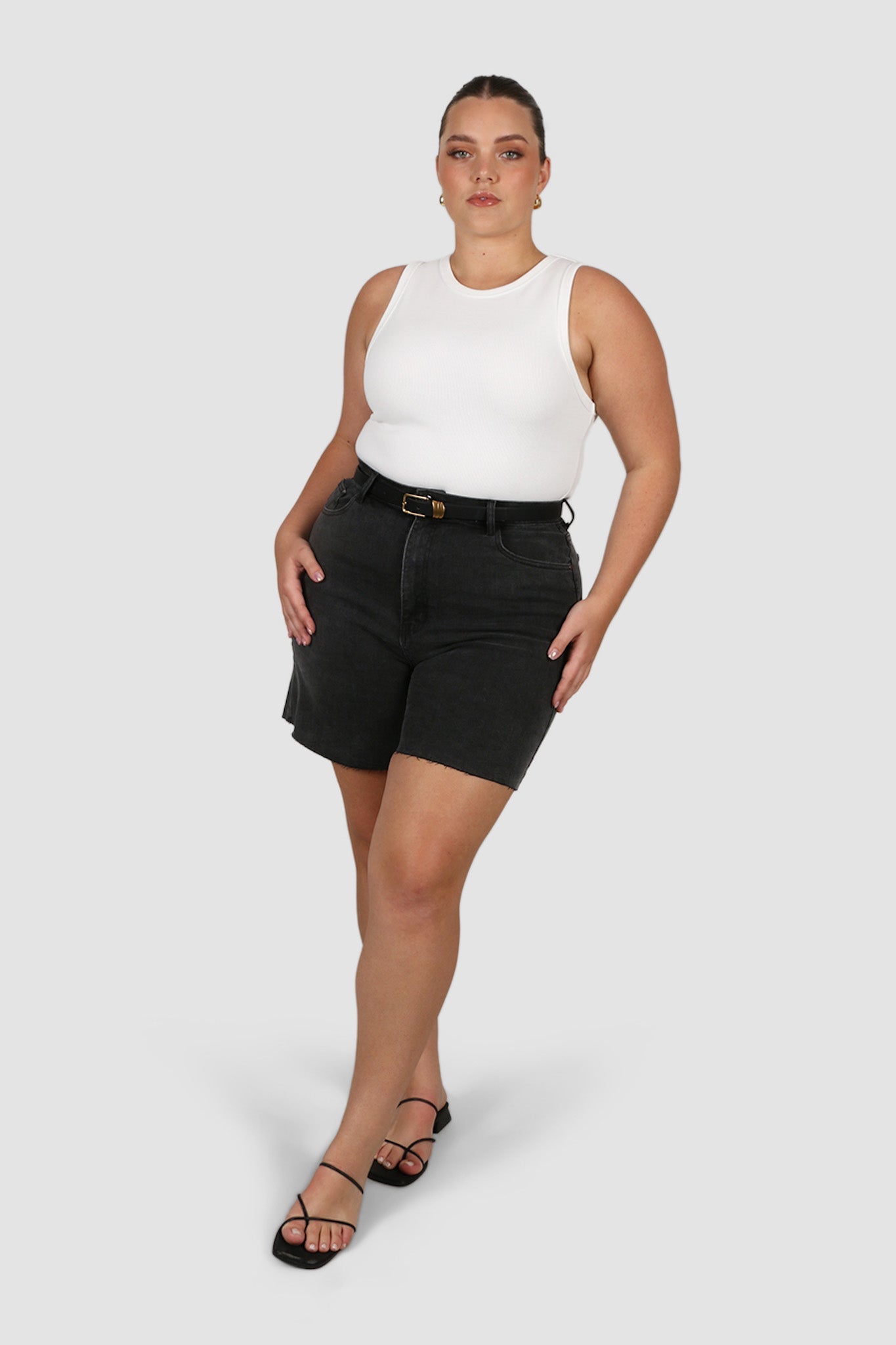 JAGGER DENIM SHORT BLACK WASH - Fayt The Label