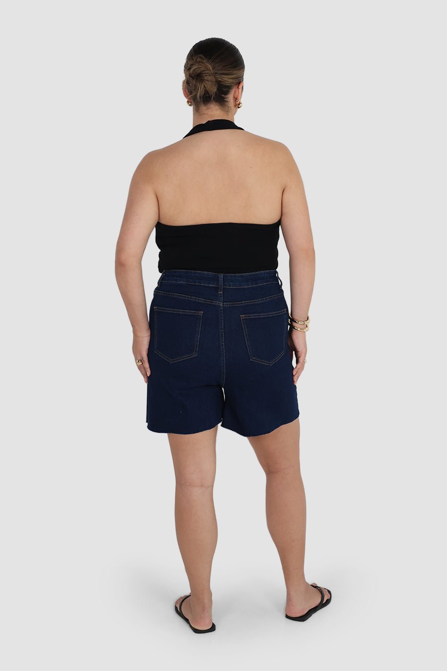 JAGGER DENIM SHORT MIDNIGHT BLUE - Fayt The Label