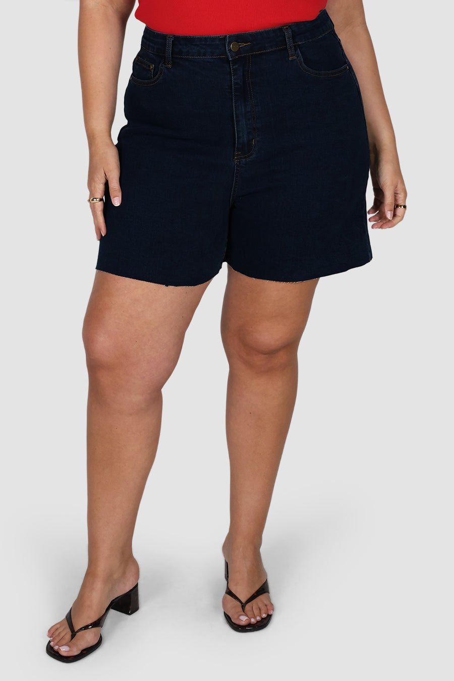 JAGGER DENIM SHORT MIDNIGHT BLUE - Fayt The Label