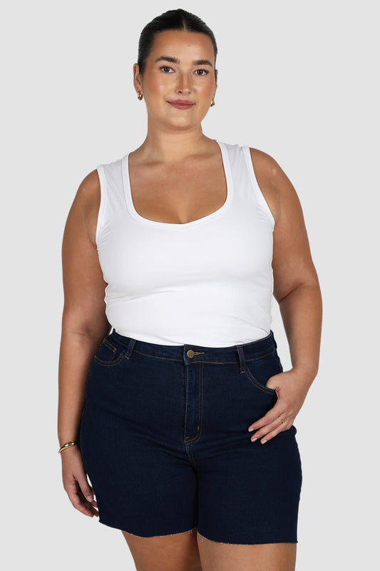 JAGGER DENIM SHORT MIDNIGHT BLUE - Fayt The Label