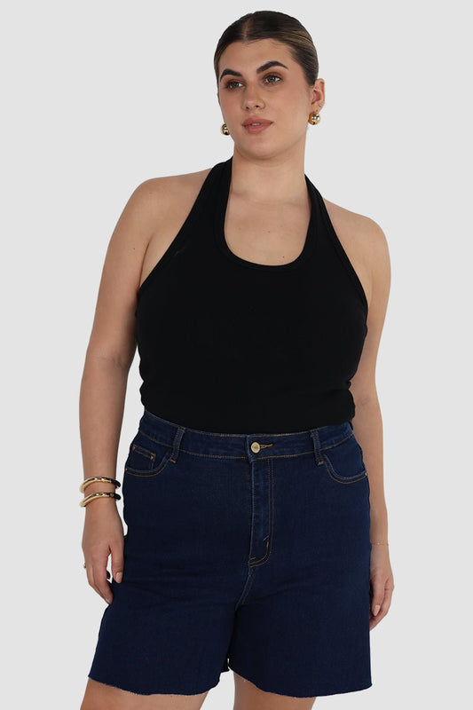 JAGGER DENIM SHORT MIDNIGHT BLUE - Fayt The Label