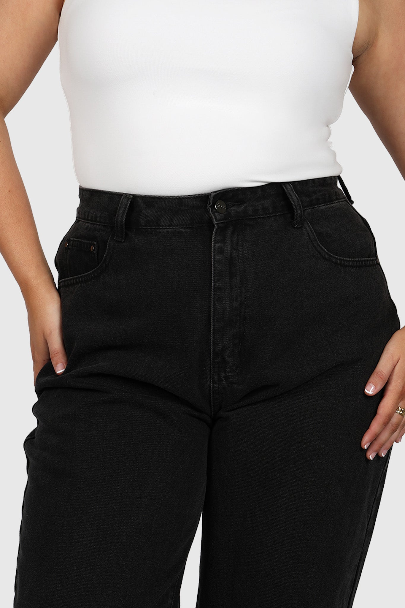 JAX JEANS BLACK WASH - Fayt The Label