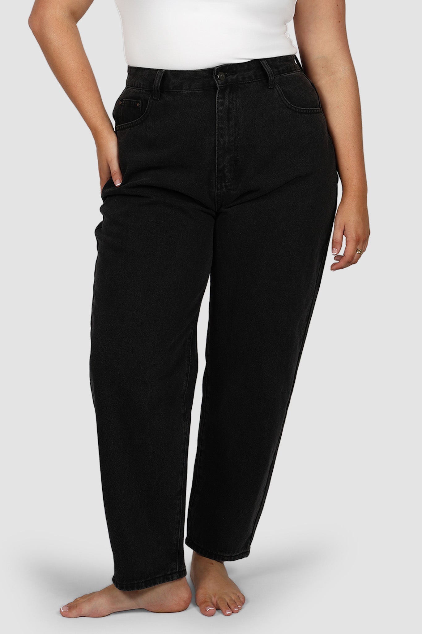 JAX JEANS BLACK WASH - Fayt The Label