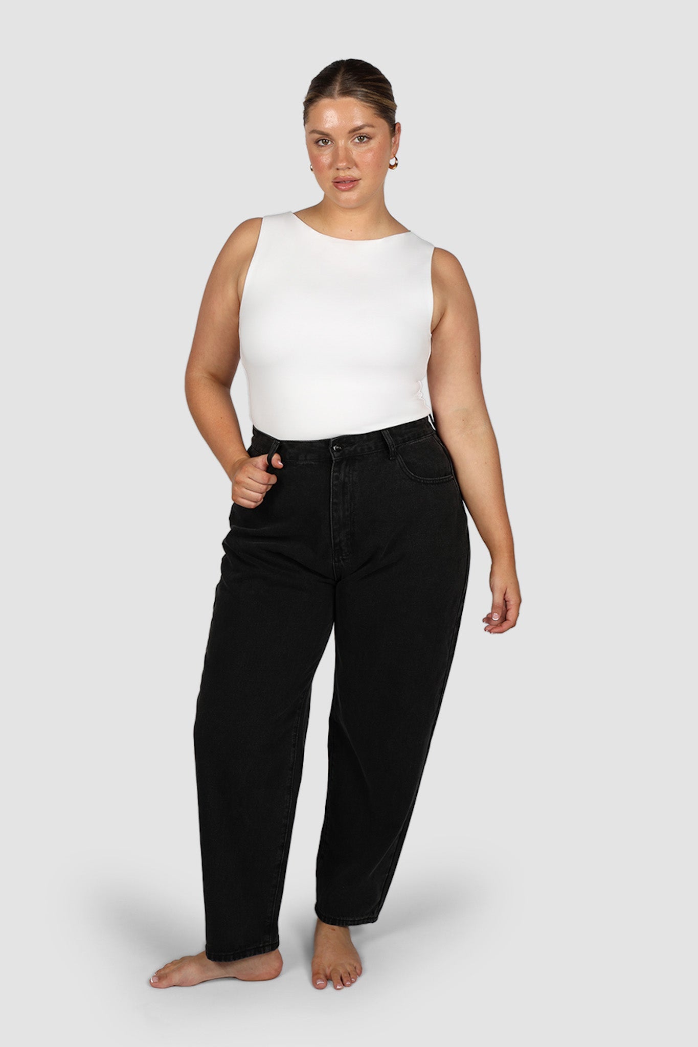 JAX JEANS BLACK WASH - Fayt The Label