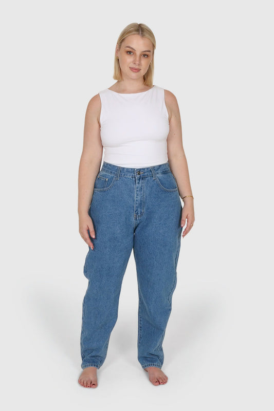 JAX JEANS DEEP BLUE - Fayt The Label