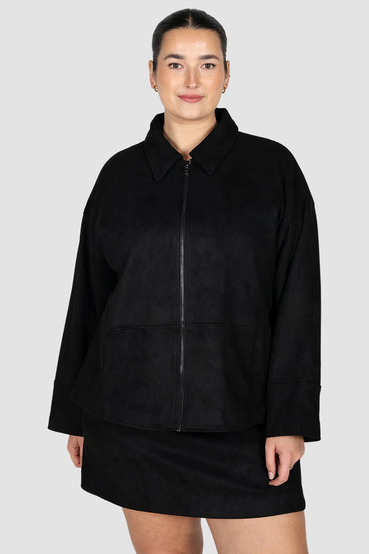 JUDE ZIP JACKET BLACK - Fayt The Label