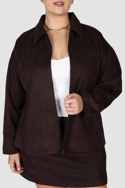 JUDE ZIP JACKET MOCHA - Fayt The Label