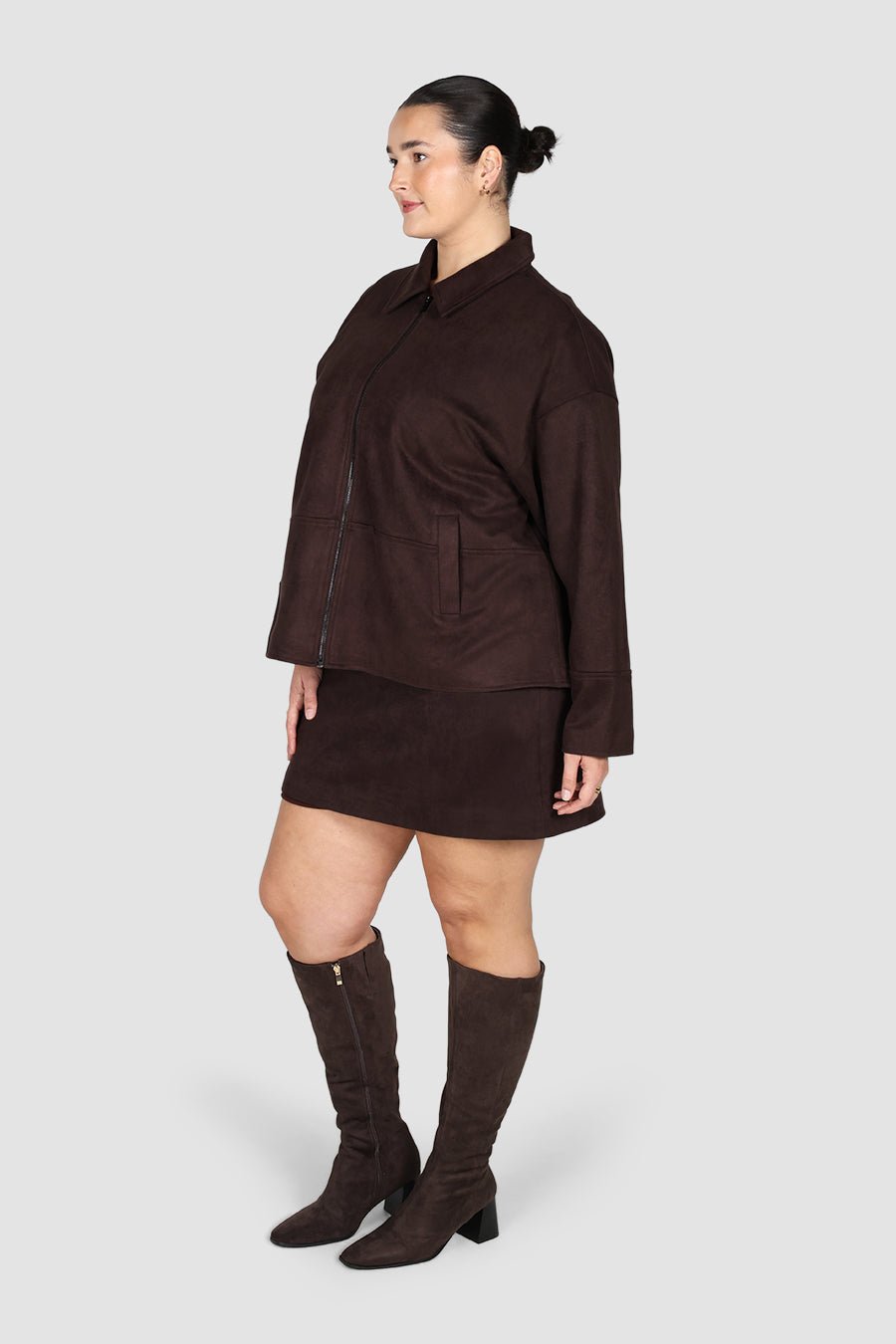 JUDE ZIP JACKET MOCHA - Fayt The Label
