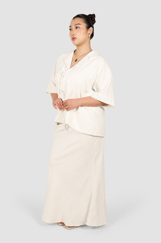 JUNIE OVERSIZED SHIRT PEARL - Fayt The Label