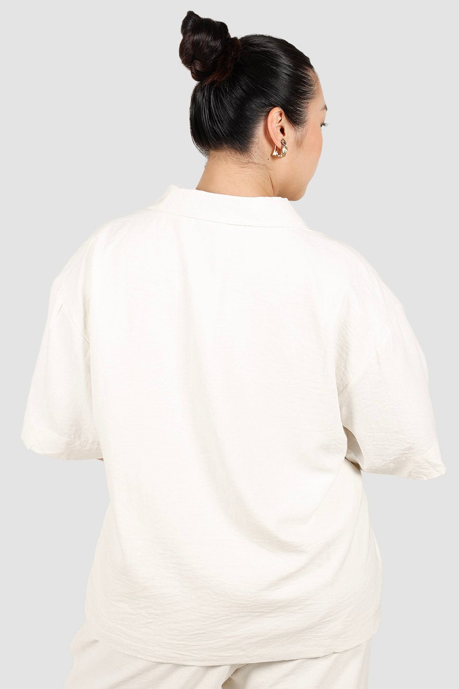 JUNIE OVERSIZED SHIRT PEARL - Fayt The Label