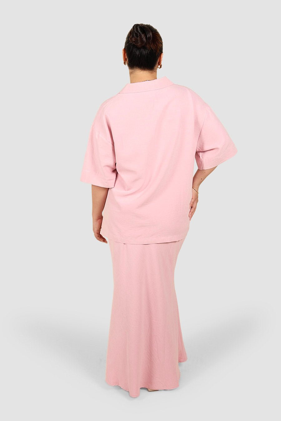 JUNIE OVERSIZED SHIRT PINK - Fayt The Label