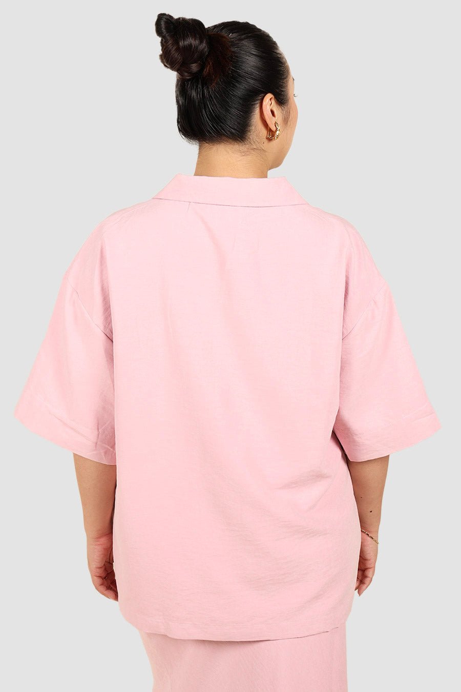 JUNIE OVERSIZED SHIRT PINK - Fayt The Label