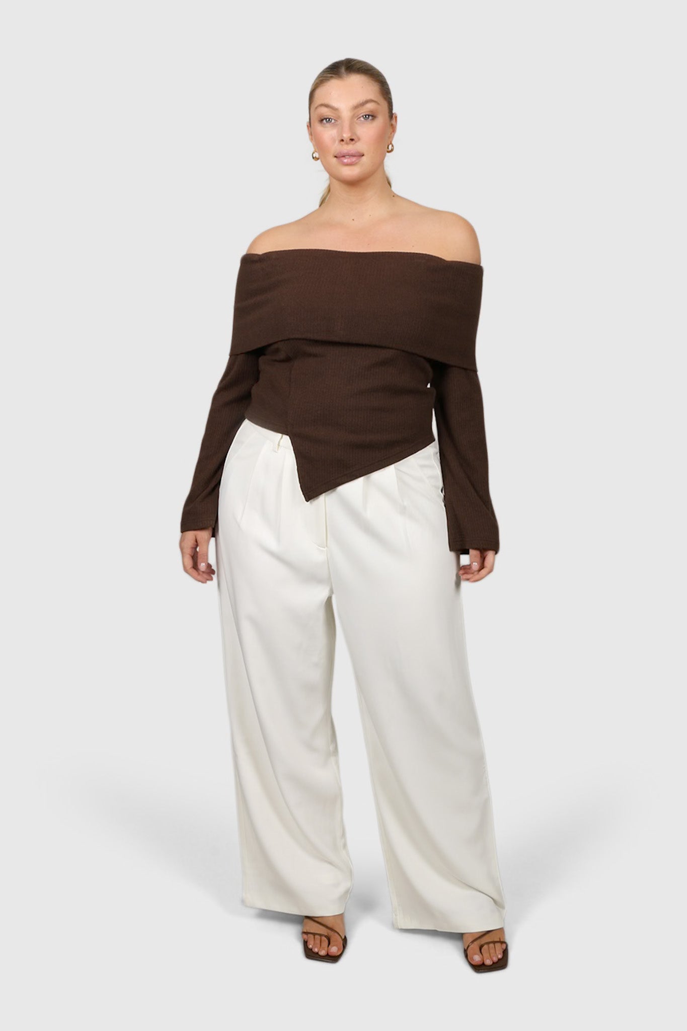 KENDALL TOP CHOCOLATE - Fayt The Label