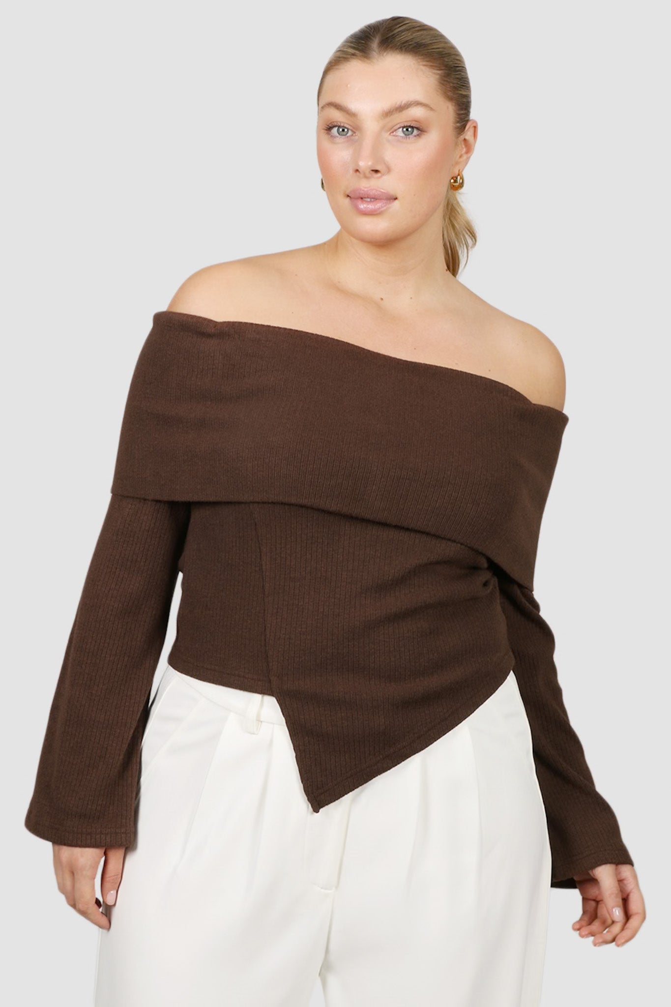 KENDALL TOP CHOCOLATE - Fayt The Label