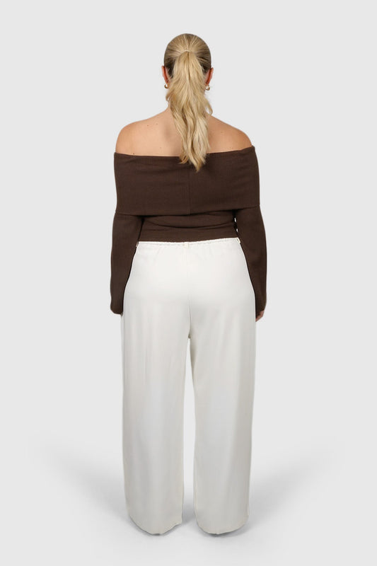 KENDALL TOP CHOCOLATE - Fayt The Label