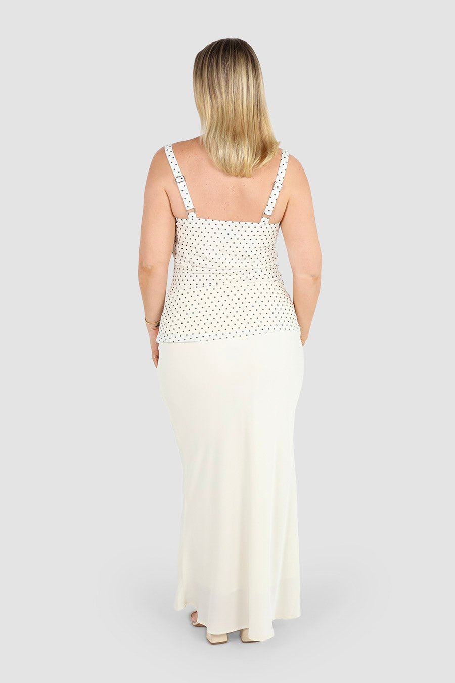 KIKI TOP WHITE SPOT - Fayt The Label