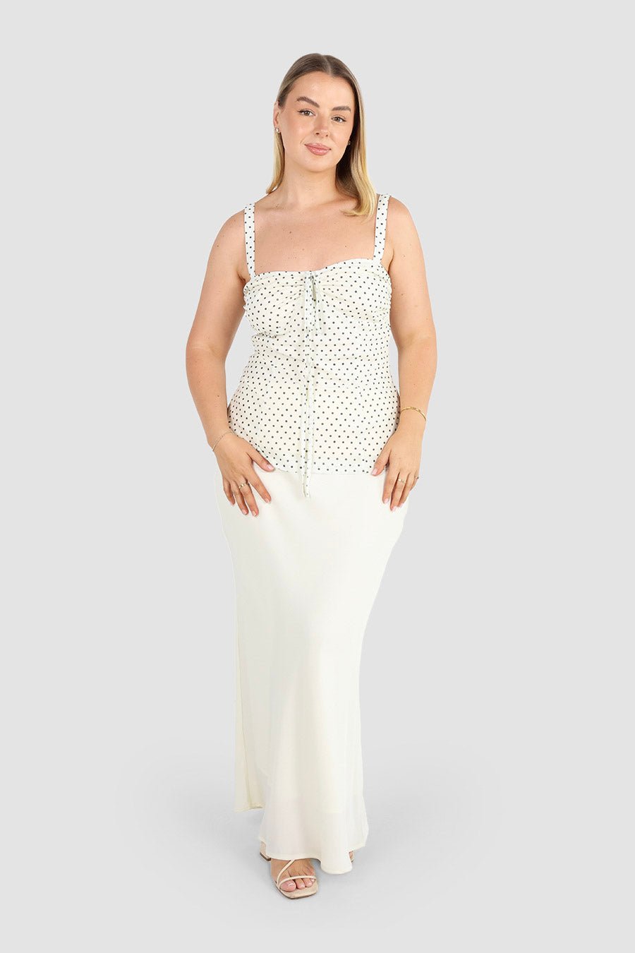 KIKI TOP WHITE SPOT - Fayt The Label