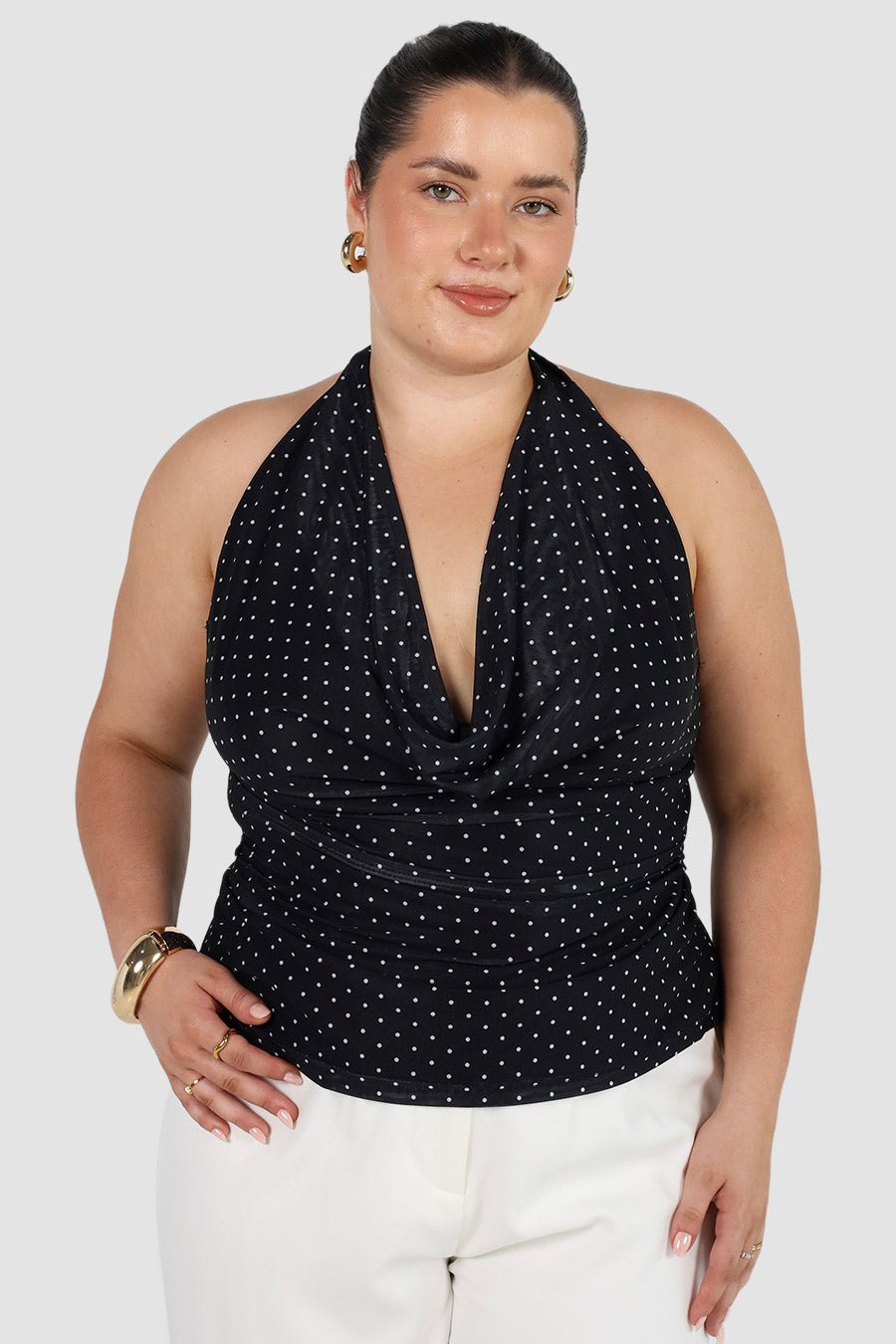 KIMMY TOP BLACK SPOT - Fayt The Label