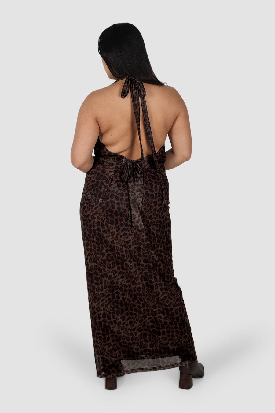 KIMMY TOP CHOC LEOPARD - Fayt The Label