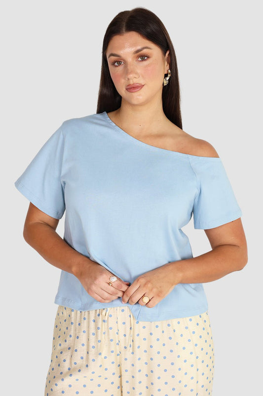 KNOX TEE POWDER BLUE - Fayt The Label