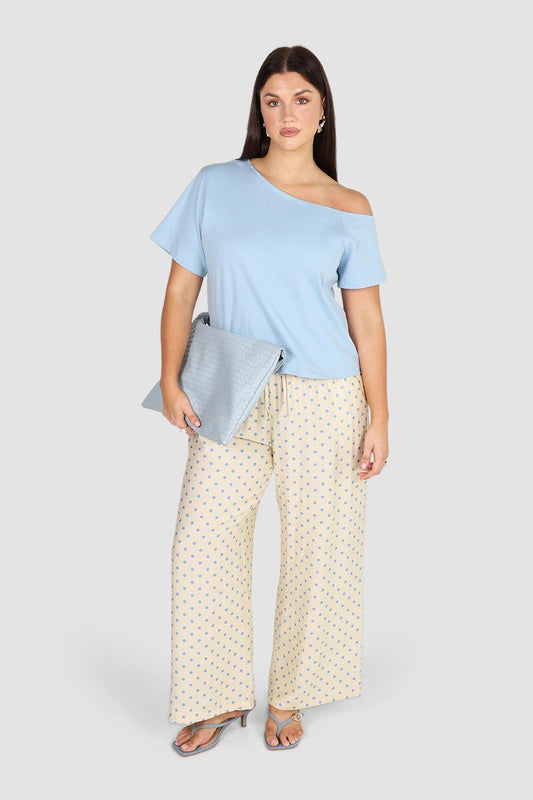 KNOX TEE POWDER BLUE - Fayt The Label