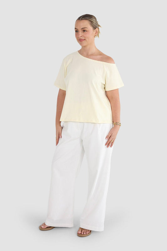 KNOX TEE SOFT BUTTER - Fayt The Label