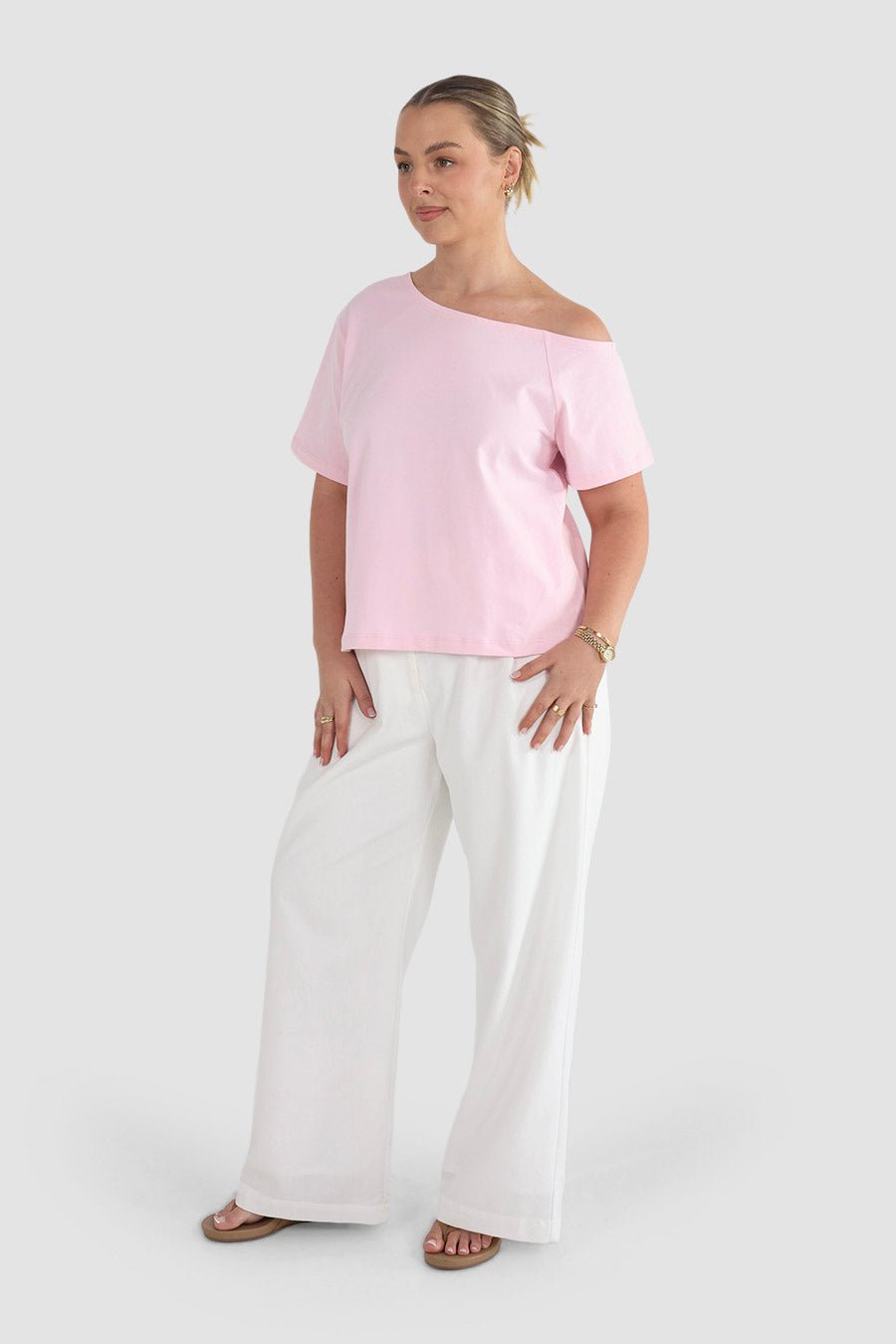 KNOX TEE SOFT PINK - Fayt The Label