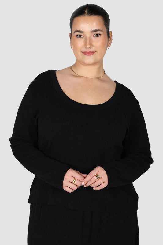 KOVA TOP BLACK - Fayt The Label