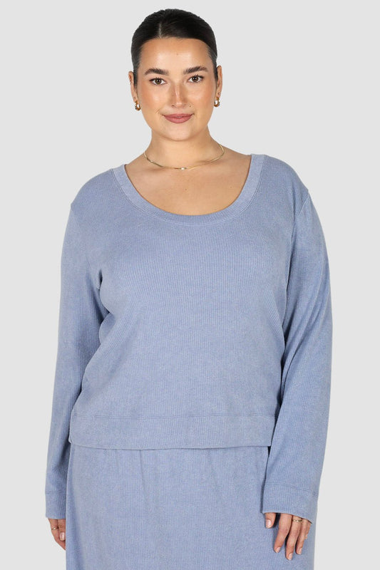KOVA TOP BLUE - Fayt The Label