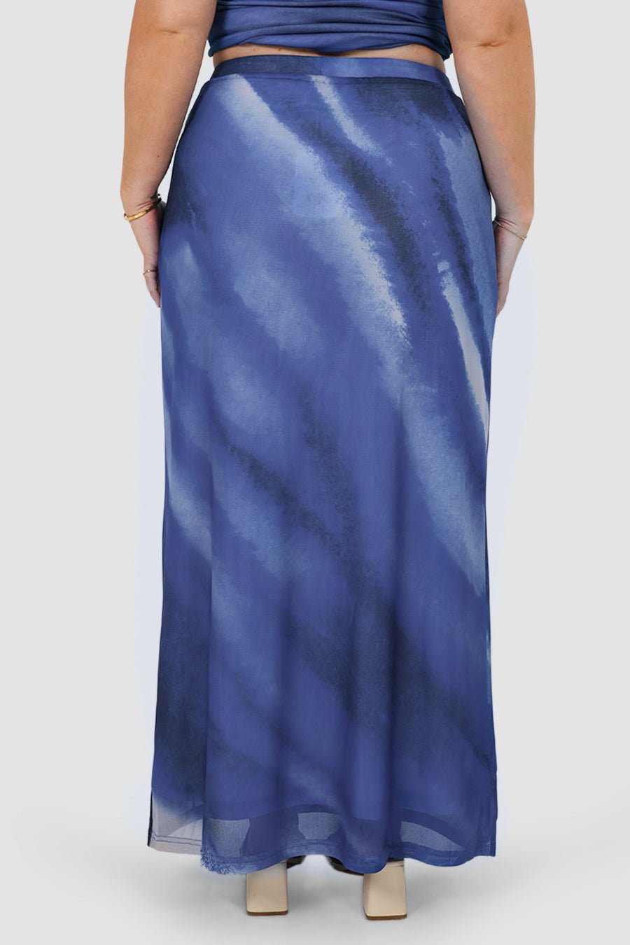 LALITA MAXI SKIRT AZURE WASH - Fayt The Label