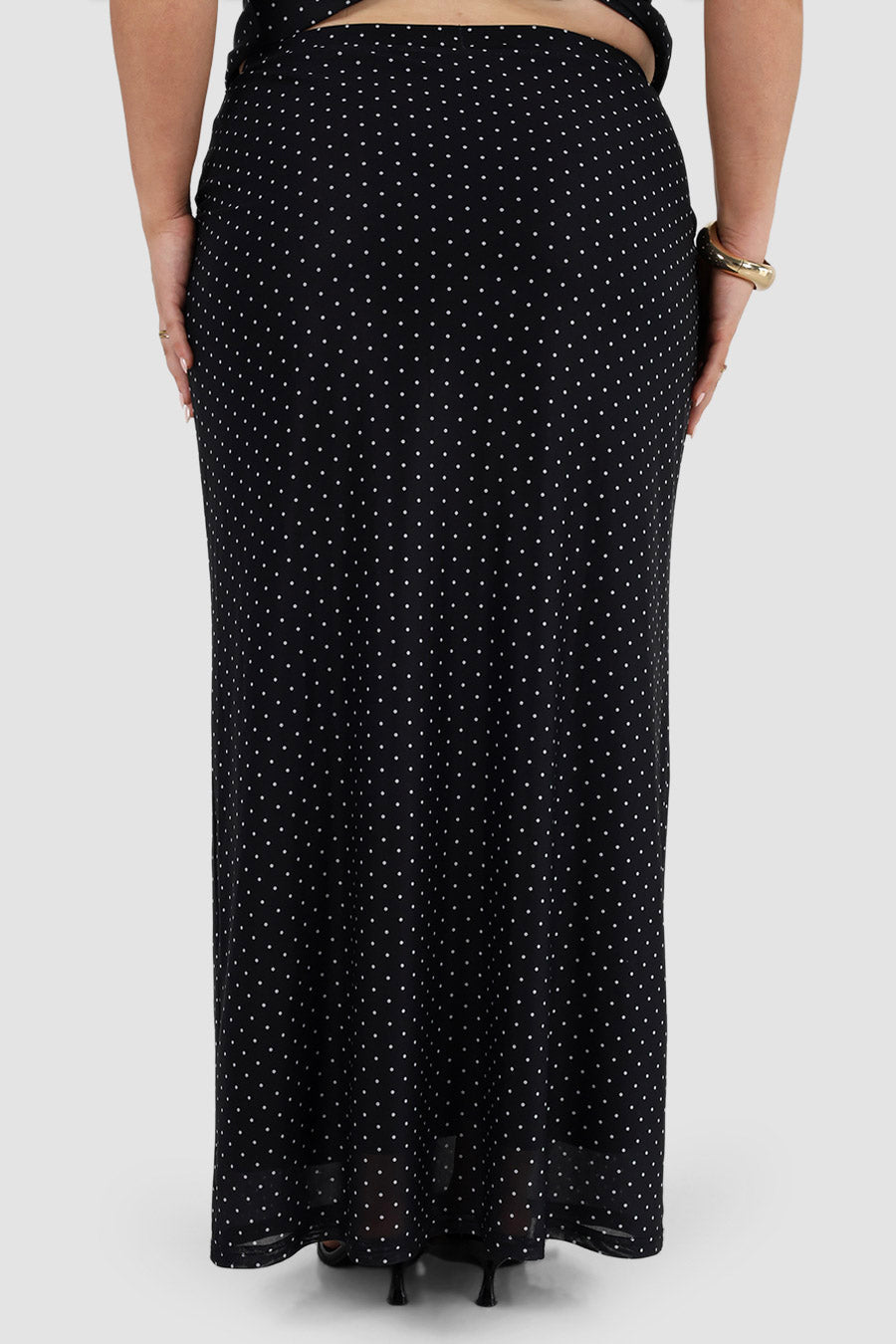 LALITA MAXI SKIRT BLACK SPOT - Fayt The Label