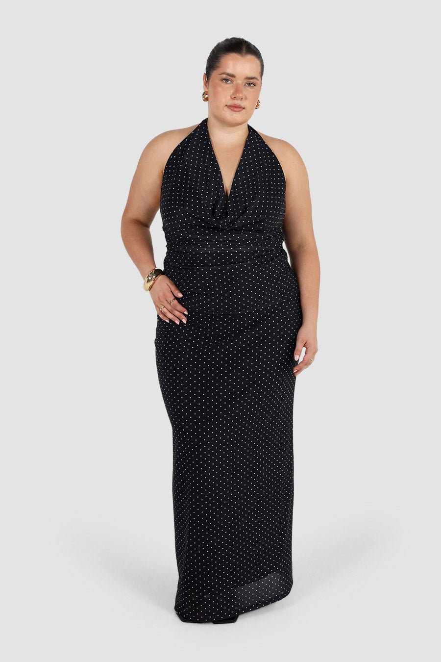 LALITA MAXI SKIRT BLACK SPOT - Fayt The Label