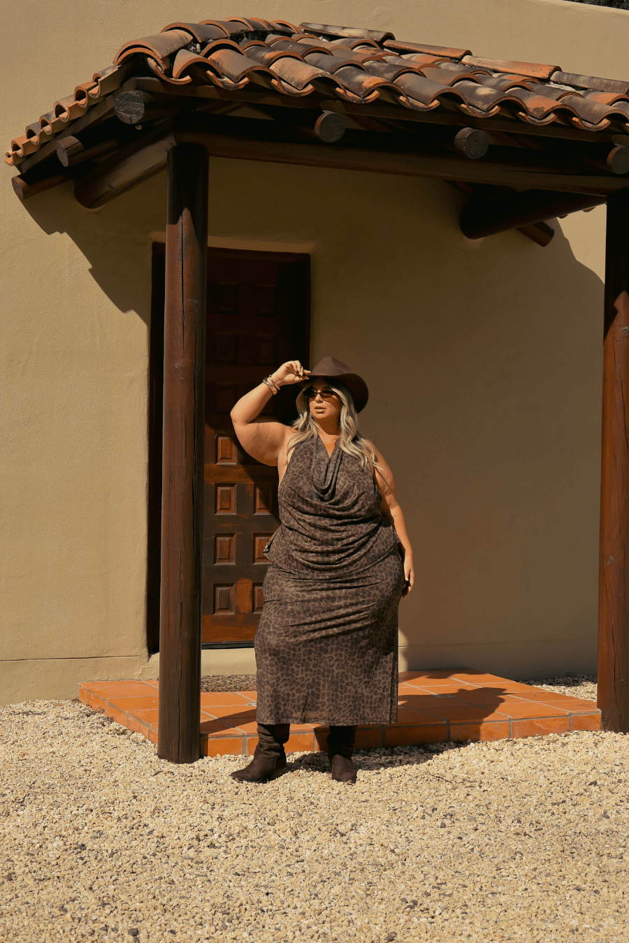 LALITA MAXI SKIRT CHOC LEOPARD - Fayt The Label