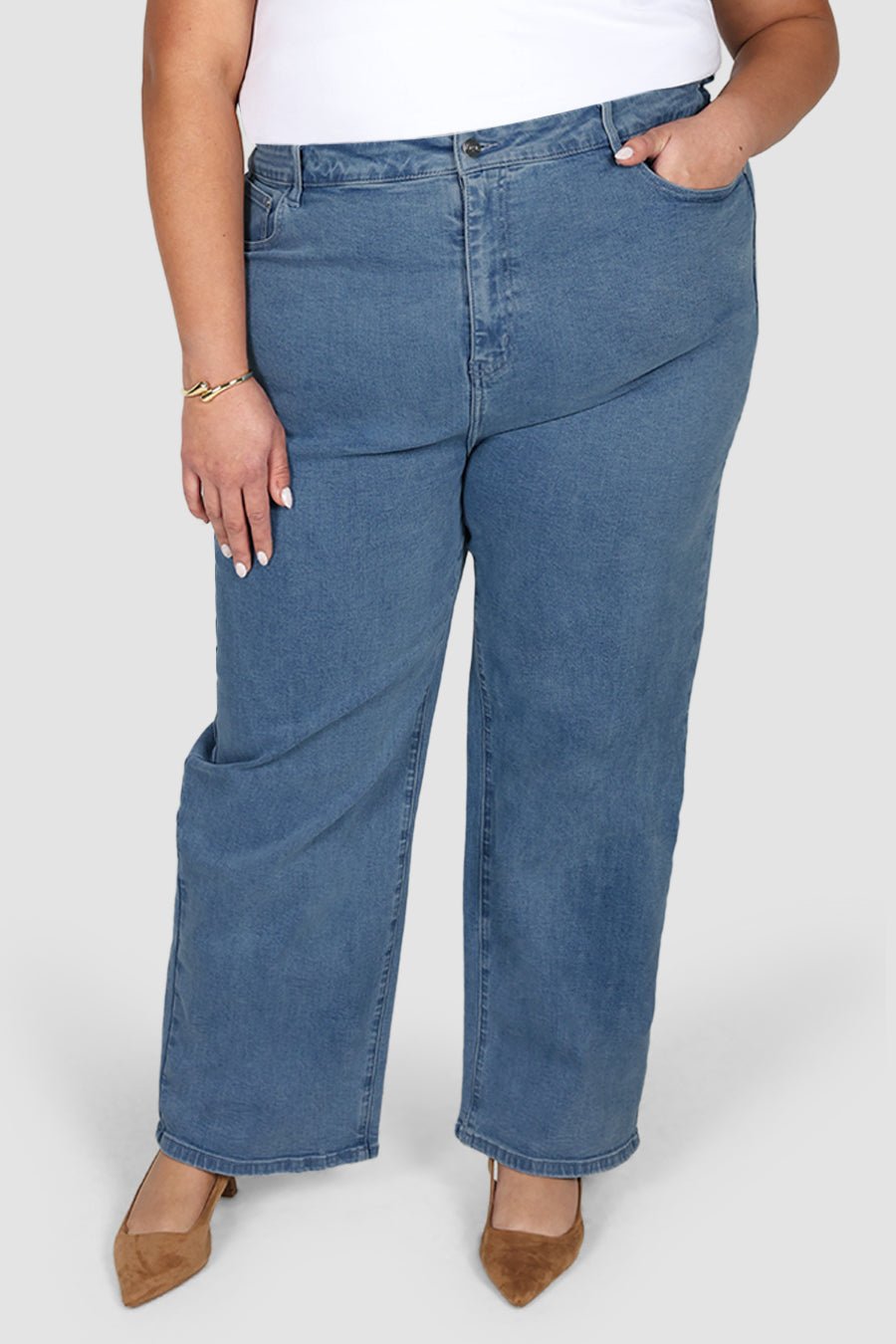 LARSEN JEAN BLUE WASH - Fayt The Label