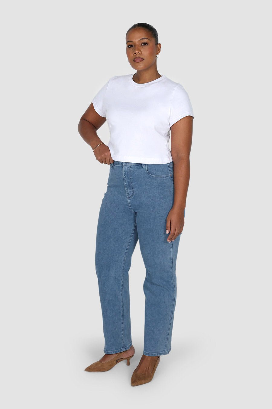 LARSEN JEAN BLUE WASH - Fayt The Label