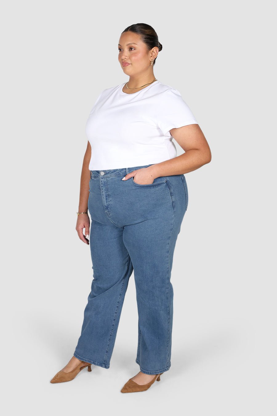 LARSEN JEAN BLUE WASH - Fayt The Label