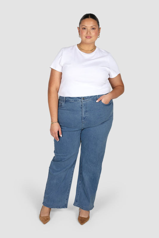 LARSEN JEAN BLUE WASH - Fayt The Label