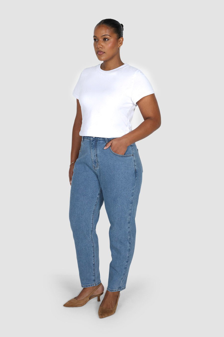 LENNY JEAN MID BLUE - Fayt The Label