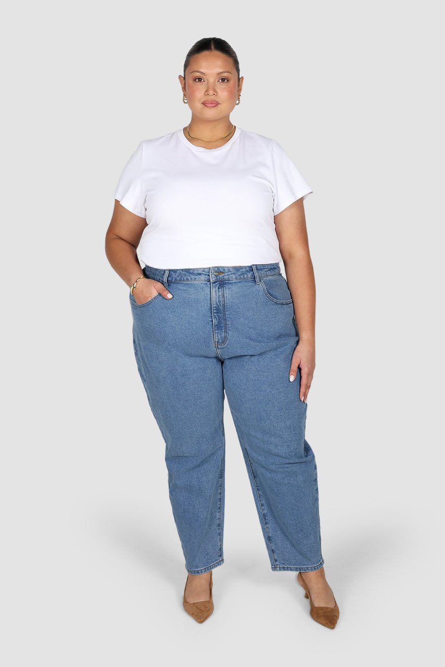 LENNY JEAN MID BLUE - Fayt The Label