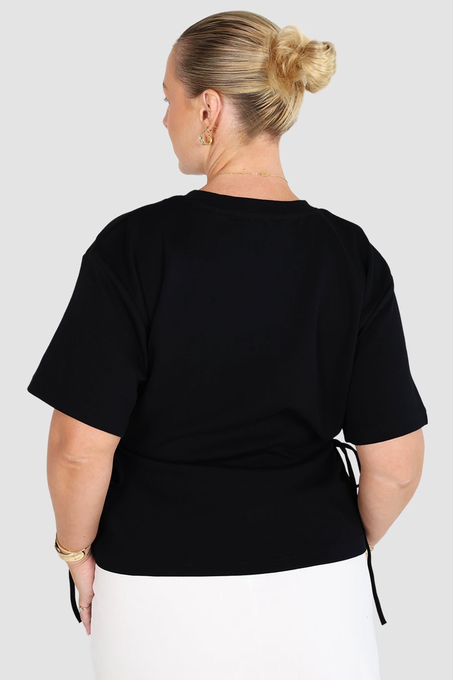 LEVI CINCH TEE BLACK - Fayt The Label