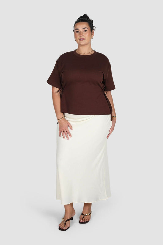 LEVI CINCH TEE ESPRESSO - Fayt The Label