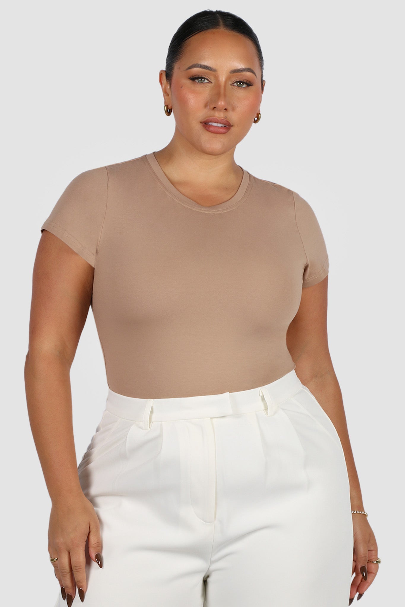 LIGHT BUTTERY TEE NEUTRAL - Fayt The Label