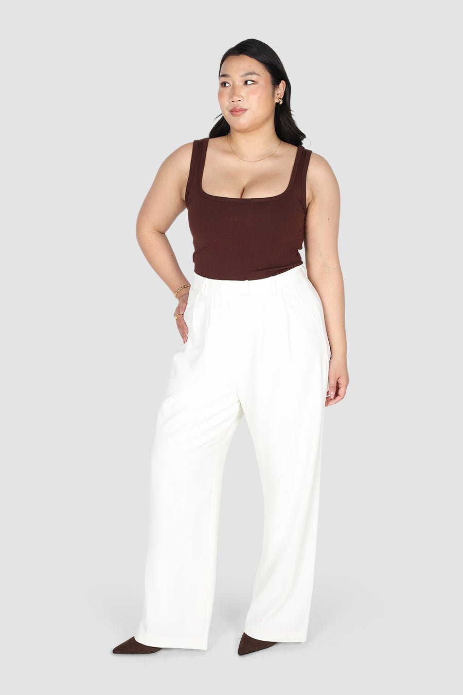 LOGO BUTTERY TANK CHOC - Fayt The Label