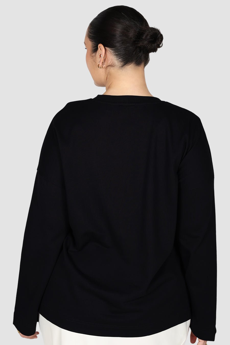 LONG SLEEVE SIGNATURE TEE BLACK - Fayt The Label