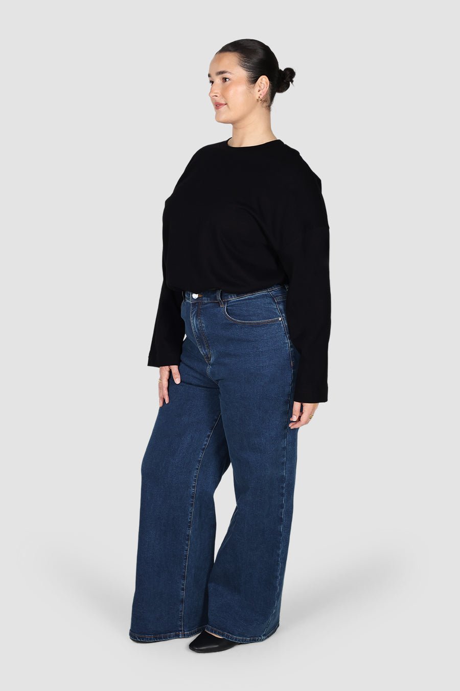 LONG SLEEVE SIGNATURE TEE BLACK - Fayt The Label