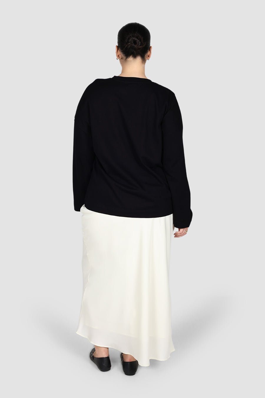 LONG SLEEVE SIGNATURE TEE BLACK - Fayt The Label