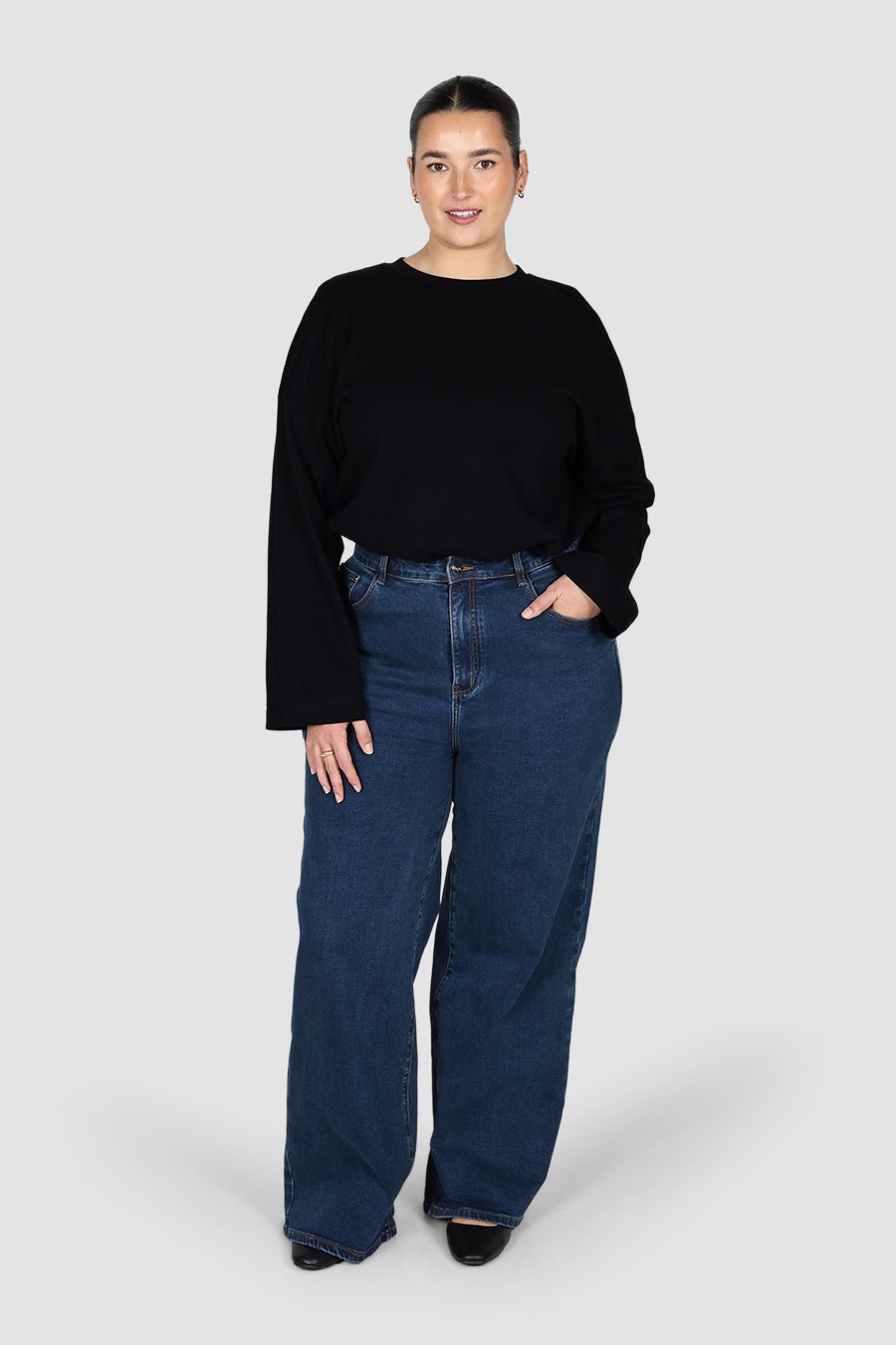 LONG SLEEVE SIGNATURE TEE BLACK - Fayt The Label