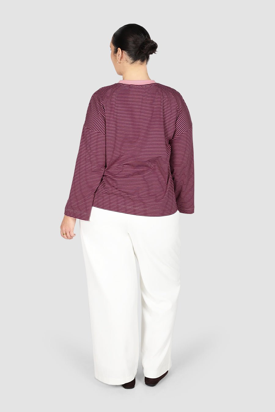 LONG SLEEVE SPENCER TEE PLUM/PINK - Fayt The Label